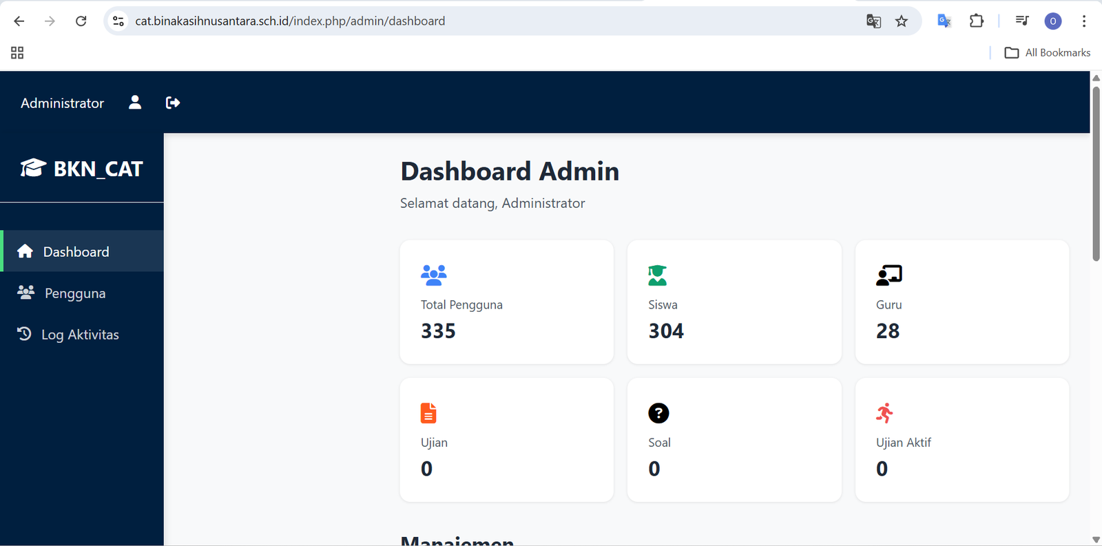 Sistem CAT - ARKANA TECHWORKS Project
