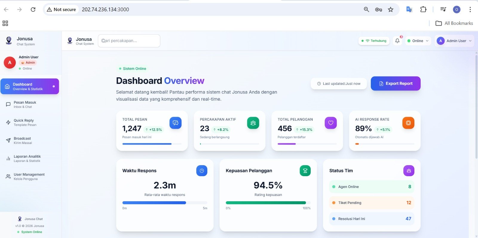 Omnichannel System PT. Jonusa - ARKANA TECHWORKS Project